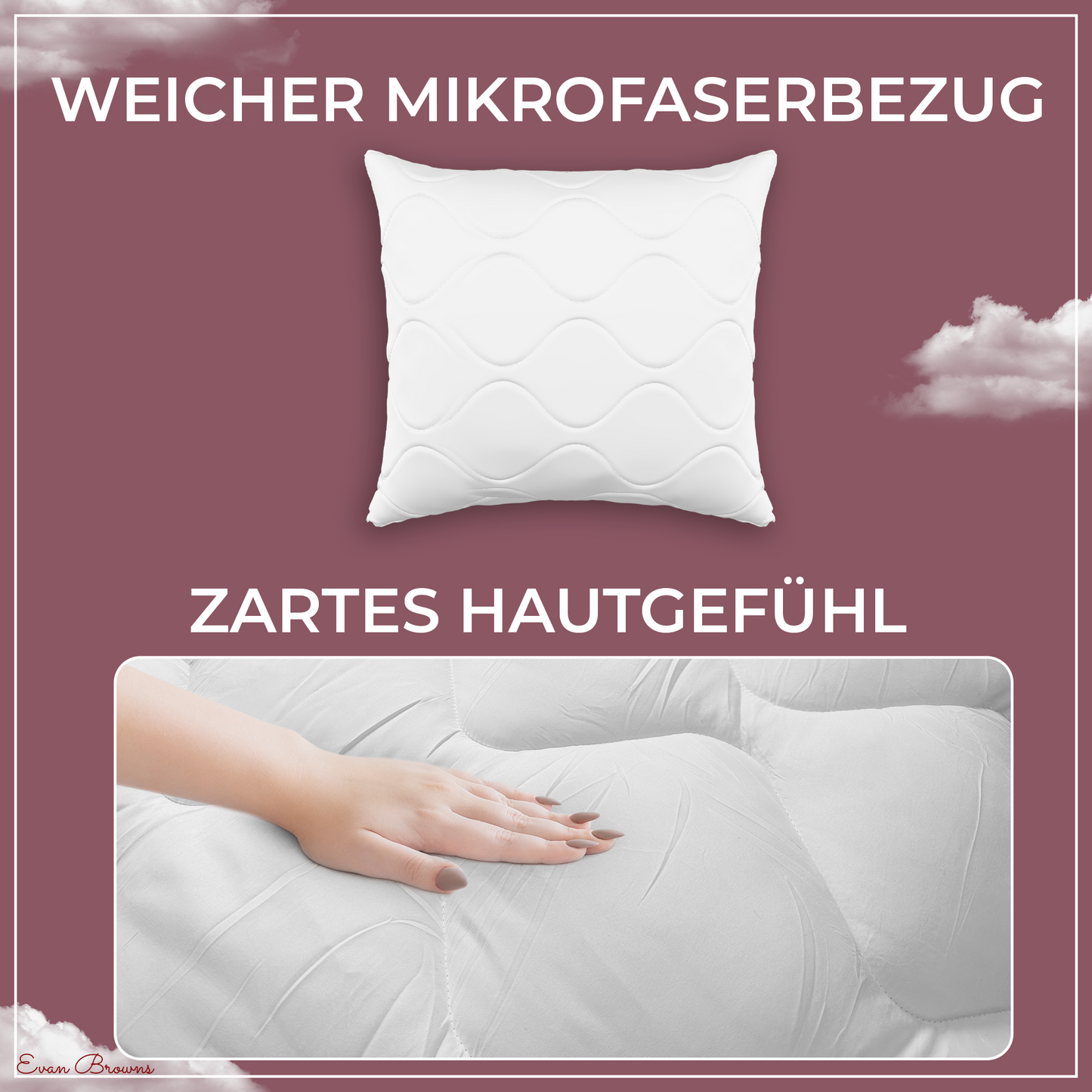 Bettenset - Bettdecke mit Kissen