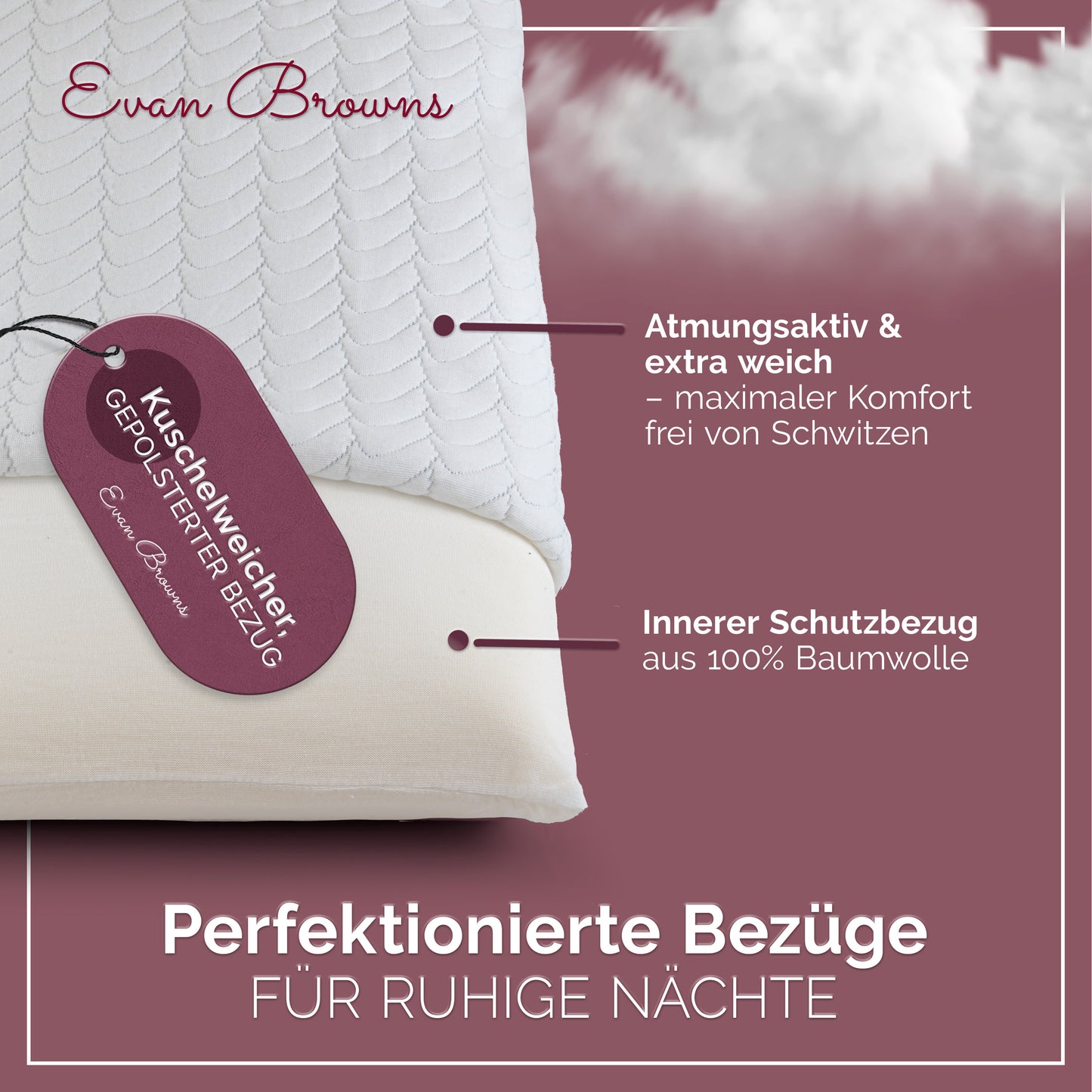 Nackenstützkissen für jede Schlafposition
